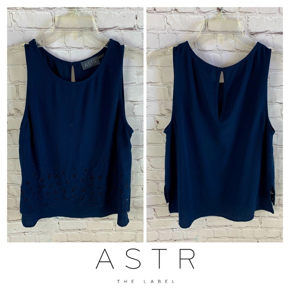 ASTR Tops - ASTR The Label Eyelet Tank Top